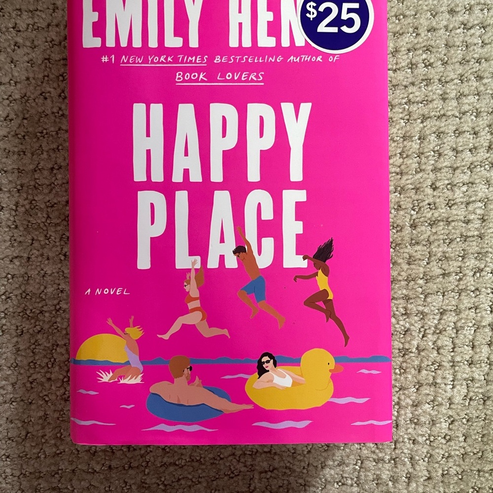Fiction book: Happy Place by Emily Henry (Hardcover edition!)